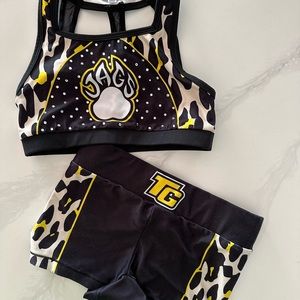 TopGun Cheer Sports Bra/Shorts YL